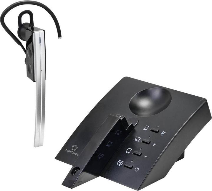 Actual product image Renkforce Bluetooth headset with charging station (ANC, 4.50 h, Wireless)
