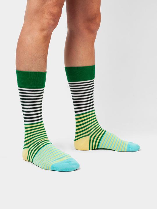 Image du produit DillySocks Fine Line Green (Une unité par pack, 36 - 40)
