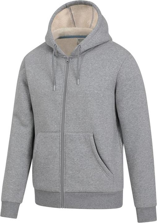 Actual product image Mountain Warehouse Mens Dalton Borg Lined Full Zip Hoodie (4XL)