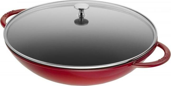 Produktbild Staub Wok mit Glasdeckel (37 cm, Wok Pfanne, Gusseisen)