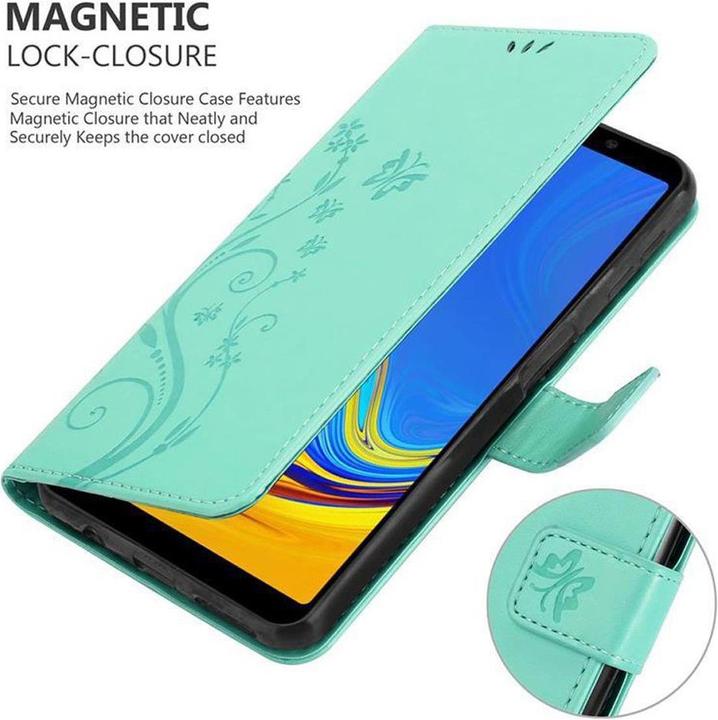 Productafbeelding Cadorabo Bloemen Boekomslag (Samsung Galaxy A7 (2018))