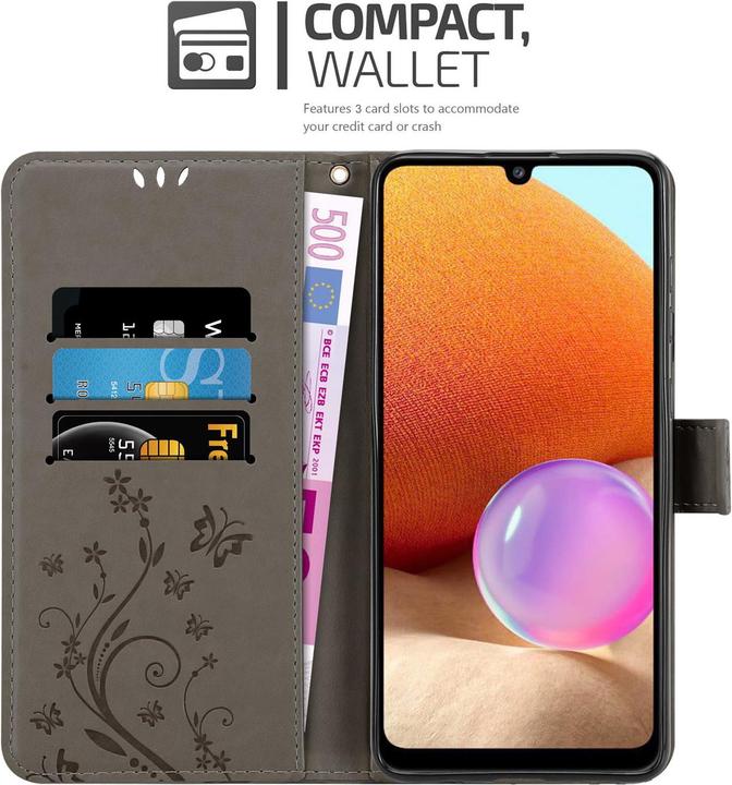 Actual product image Cadorabo Flower Book Cover (Samsung Galaxy A32)