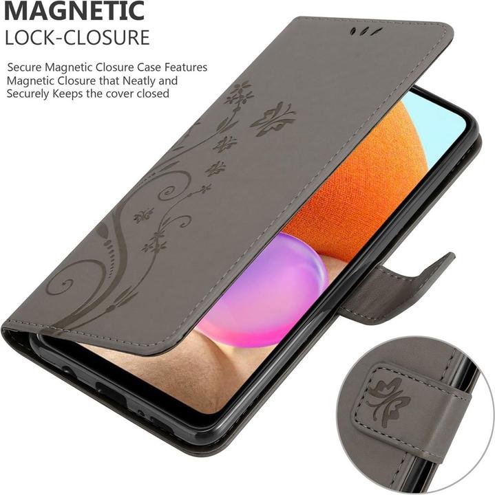 Actual product image Cadorabo Flower Book Cover (Samsung Galaxy A32)