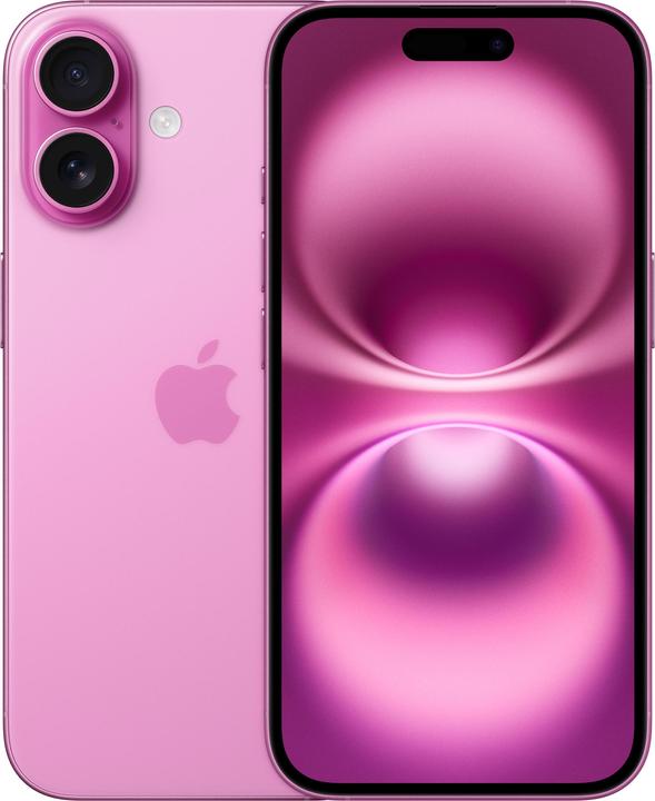 Apple iPhone 16 (128 GB, Pink, 6.10", SIM + eSIM, 48 Mpx, 5G)