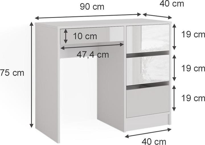 Immagine prodotto Vicco Sherry (90 x 40 x 75 cm)