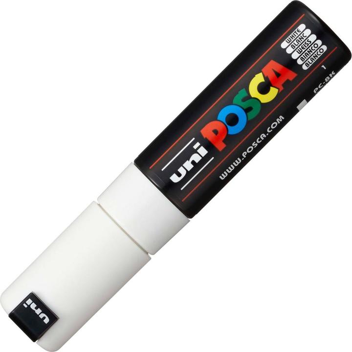 Image du produit Posca Marqueur PC-8K pointe biseautée (Blanc, 8 mm, 1 x)