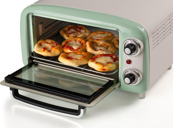 Produktbild Ariete Mini-Backofen Vintage Green (weiss/hellgrün, 800 Watt, 10 Liter)