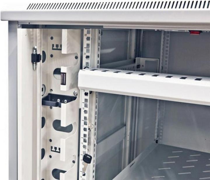 Immagine prodotto Allnet 19 Cabinet 42U L800 / P900mm *grigio chiaro* Serie SNB con porta in vetro (10.87 HE, Rack da 19 pollici)