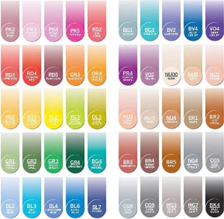 Actual product image Chameleon Brushpens felt tip pen (Multicoloured, 52 x)