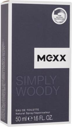 Actual product image Mexx Simply Woody Eau de Toilette 50 ml Spray (Eau de toilette, 50 ml)