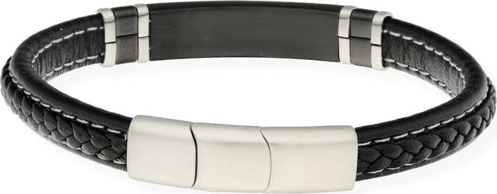Actual product image Carat Cool (0.90 cm, Stainless steel/leather)
