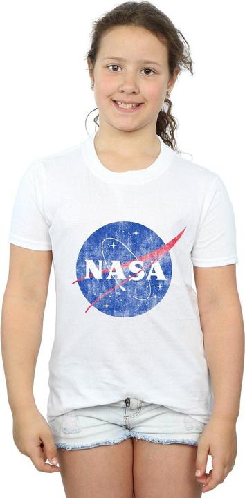 Immagine prodotto Nasa Classic Insignia Logo Distressed Maglietta Ragazze (128)