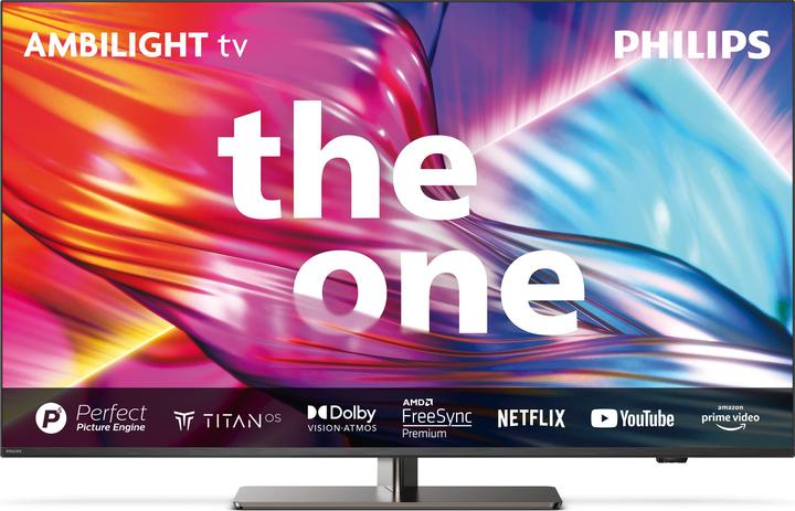 Productafbeelding Philips The One (55") 4K Ultra HD Smart TV Wi-Fi Antraciet, Grijs (55", LED, 4K, 2023)