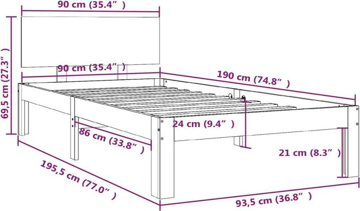 Image du produit VidaXL Primula (90 x 190 cm)