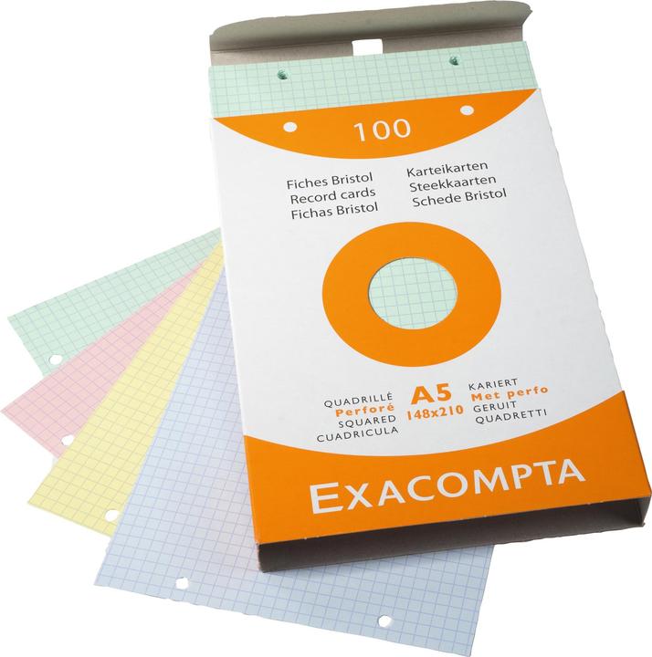 Actual product image Exacompta Index cards (A4, 205 g/m², 100 x)