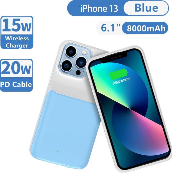 Immagine prodotto PhoneLook Coque 15W batteria esterna wireless copertura di ricarica rapida 8000mAh (Apple iPhone 13 Pro)