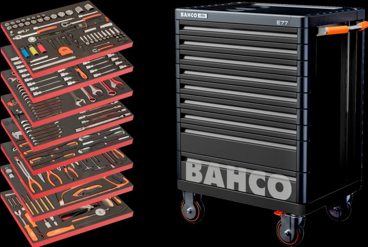 Productafbeelding Bahco 1477K9BLACK Werkplaatswagen, uitgerust met gereedschap voor de automobielsector (357 x)