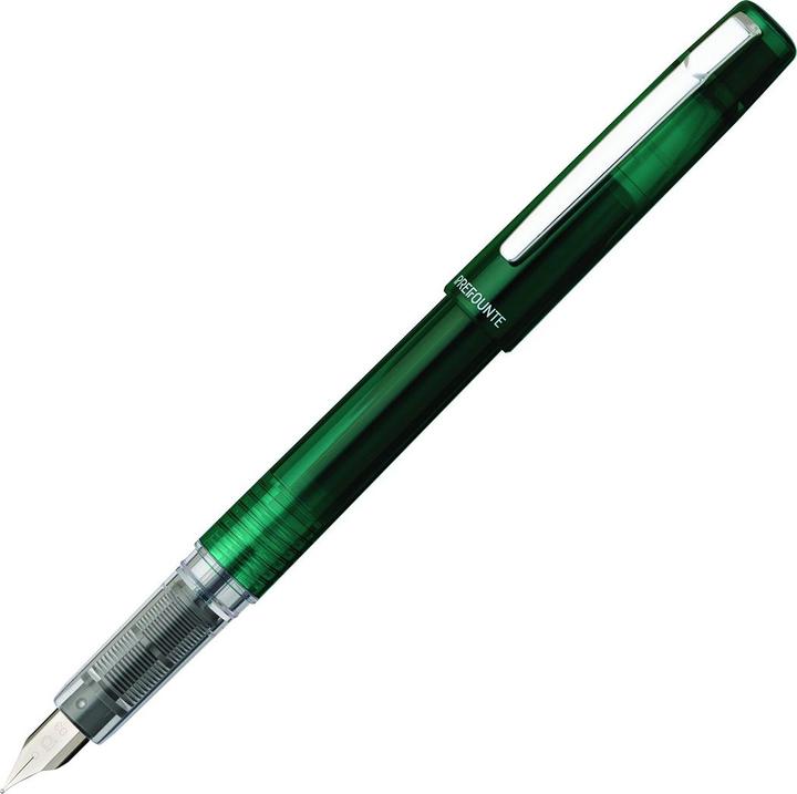 Produktbild Platinum Prefounte Dark Emerald, F Eternal Füllfederhalter, in Kunststoffverpackung, Blister, grün (Dark Emerald, 1 x)