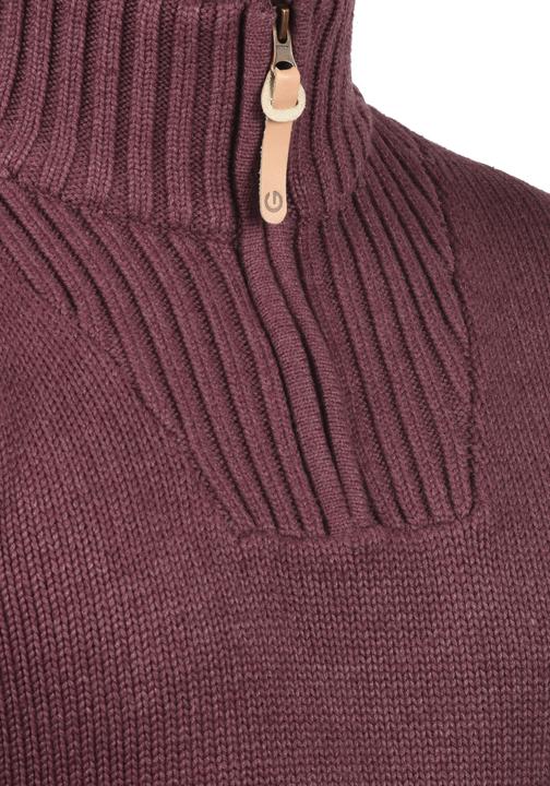 Image du produit Solid Petro Pull En Grosse Maille À Col Camionneur Pull-Over Pour Homme Avec Col Droit Avec Fermetur (M)