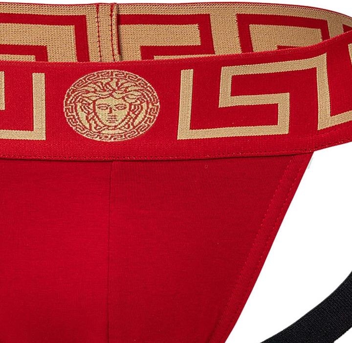 Actual product image Versace Underpants Jock Strap Jersey Topeka Bi-Stretch Cotton Organic New Logo (XL, Single pack)