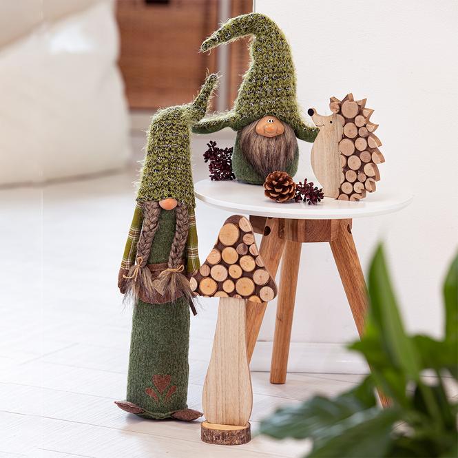 Actual product image MICA Living Mushroom - made of wood - approx. 13 x 7.5 x 31.5 cm