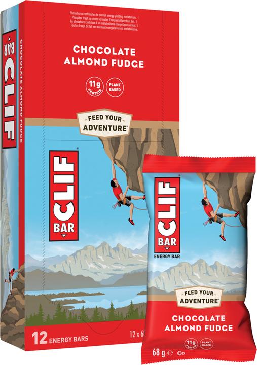 Produktbild Clif Bar Energy Riegel (Hafer, Schokolade, Mandel, 12 Stk., 816 g)