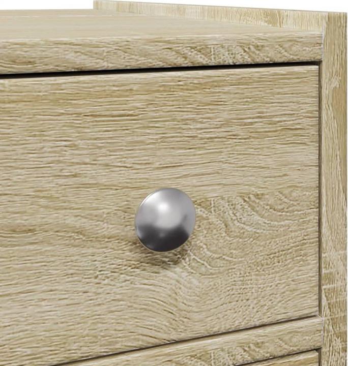 Actual product image VidaXL Narrow bathroom cabinet with castors