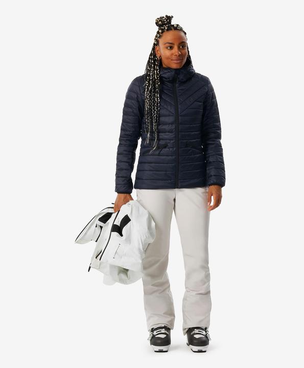 Actual product image Wedze Women's ski jacket down jacket light and warm - 500 blue/black (S)