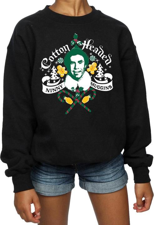 Actual product image Elf Girls Headed Ninny Muggins Sweatshirt (140, 146)