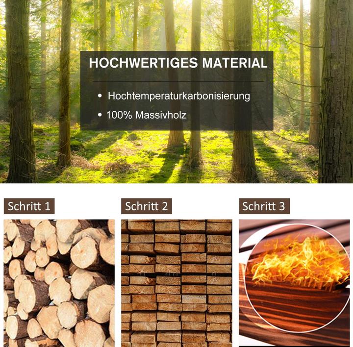 Produktbild Outsunny Schaukelstuhl im Wagenrad-Design