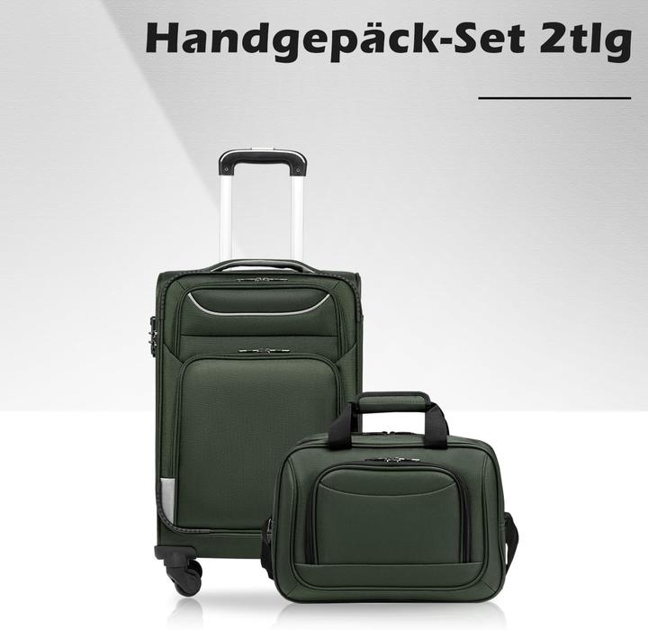 Immagine prodotto Coolife 2-teiliges Handgepäck-Set (Bagaglio a mano (fino a 50 litri))