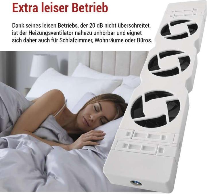 Produktbild Emos Heizkörperventilator MONO, weiss