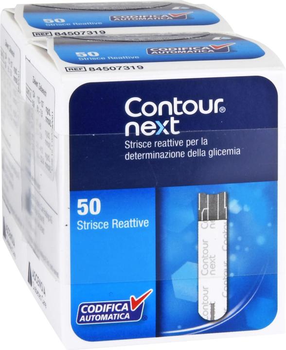 Produktbild Kohlpharma Contour next Sensoren für die Blutzuckerbestimmung Reimport, 100 St. Teststreifen (Teststreifen)