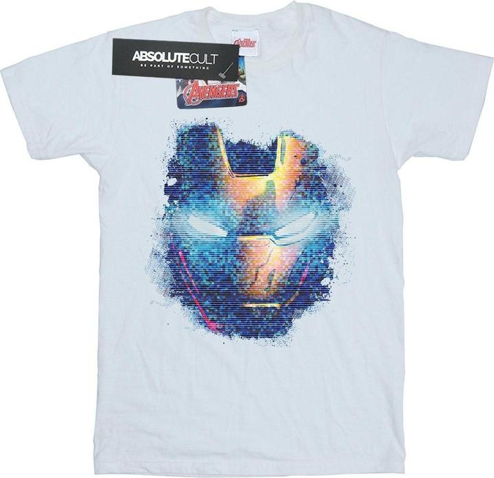Iron Man Distressed Head TShirt (S)