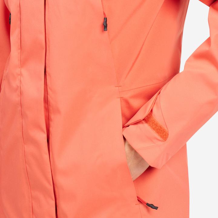 Produktbild Tribord Women’s long waterproof raincoat - Sailing 500 brick (XS)