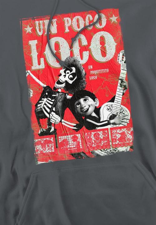 Actual product image La Maison du Coco Mens Un Poco Loco Hector Poster Hoodie (L)