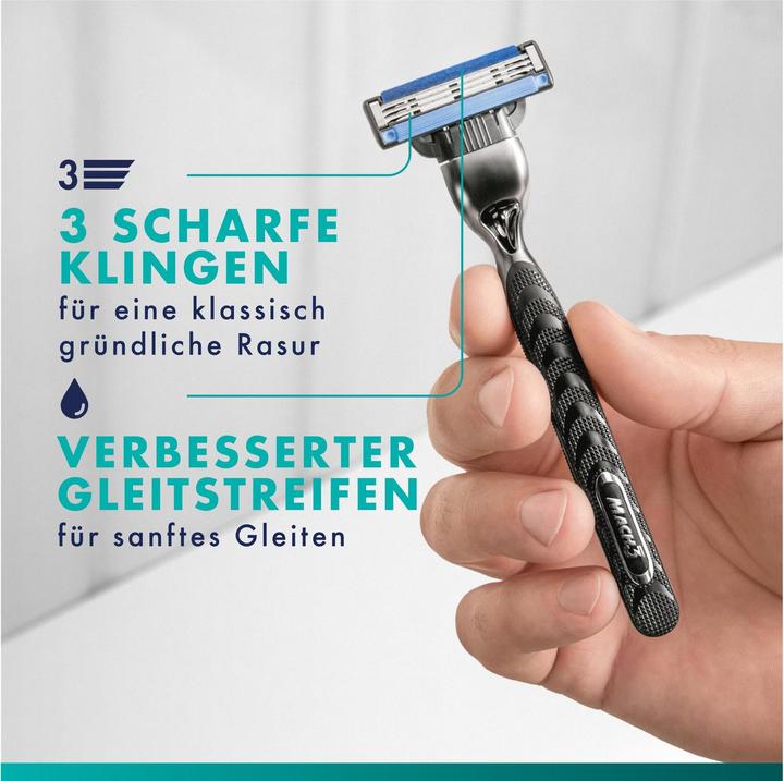 Produktbild Gillette Mach3 Systemklingen 12er + Handstück Ersatzklingen (1 x)