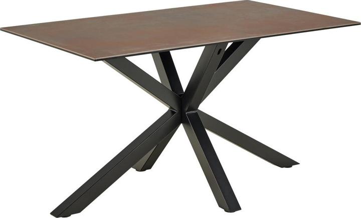 Image du produit AC Design Table à manger Paradis brun rouille Lemco