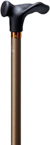 Gastrock Gehstock Comfort mit Softgriff anatomisch links bronze