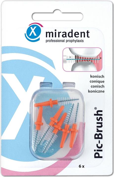Actual product image Miradent Pic-Brush Refill Replacement Brushes (12 x)