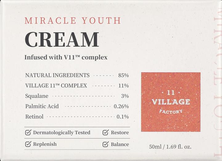 Produktbild Village 11 Factory Miracle youth cream (50 ml, 24h Creme)