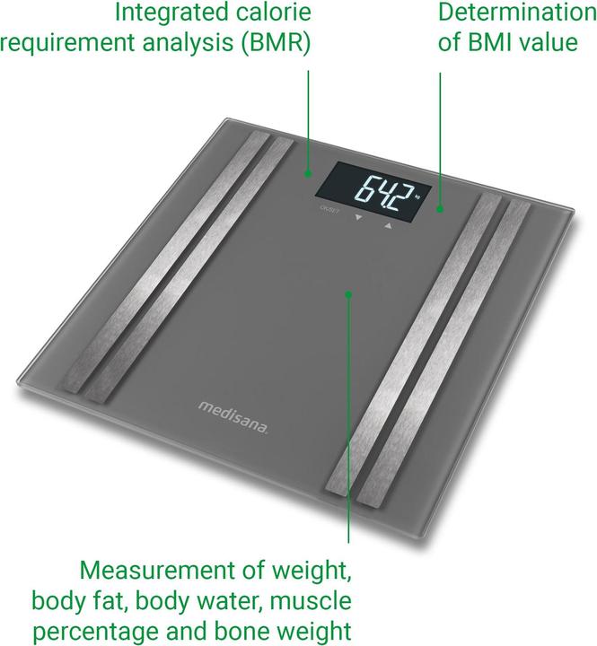 Immagine prodotto Medisana BS 476 Monitor di composizione corporea (180 kg)