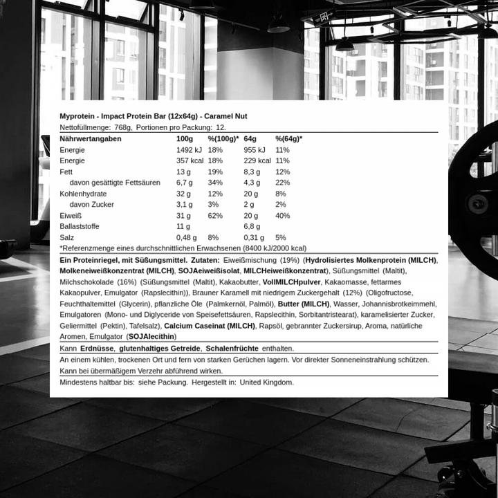 Immagine prodotto MyProtein Barretta proteica Impact (Noce al caramello, 1 pz., 855 g)