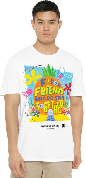 Immagine prodotto Spongebob Squarepants Friends Maglietta Ananas Uomo (XXL)