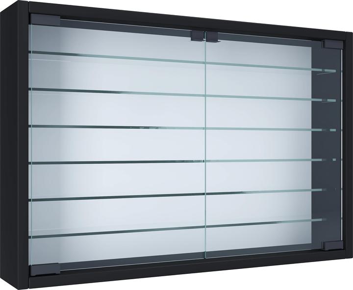 Image du produit VCM Bois verre suspendu vitrine murale vitrine collectionneur vitrine Mandosa XL (60 x 10 x 40 cm)
