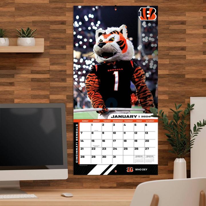 Produktbild NFL - NFL Maskottchen - 30,5 x 30,5 cm Wandkalender 2024 (Englisch, Deutsch, Französisch, Italienisch, Spanisch)