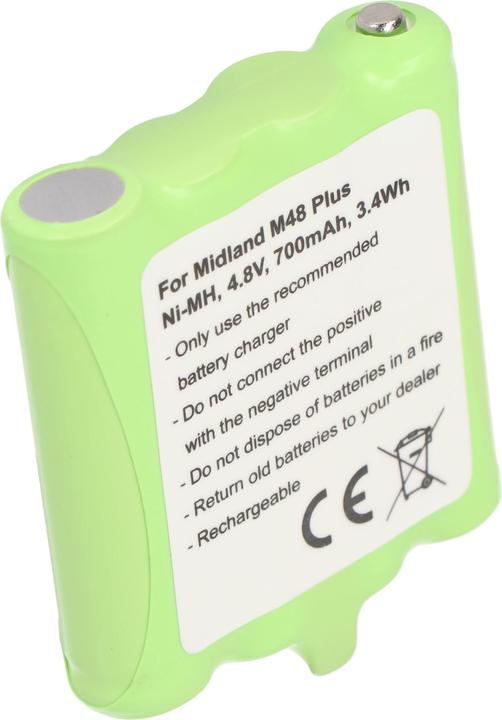 Image du produit AccuCell Batterie Midland G6, G8, M24, M48, M48 Plus, M99, M99 Plus, BATT6R, PB-G8
