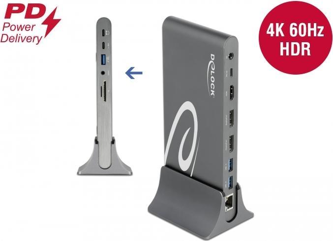 Produktbild Delock Dockingstation USB-C – USB/SD/LAN/HDMI/DP (USB-C, 1 Ports)