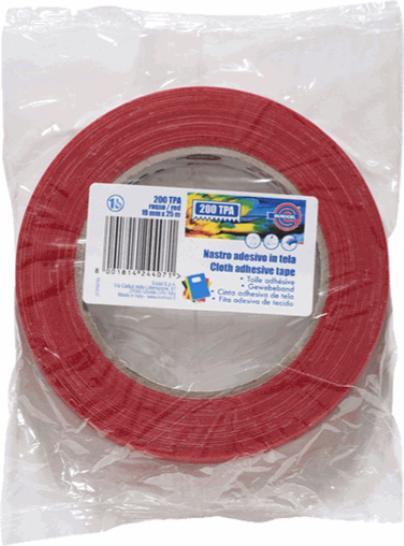 Immagine prodotto Eurocel Nastro Telato Tpa200 Rosso (19 mm)