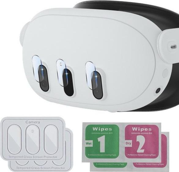 Immagine prodotto MU Classic (Set di 3) Meta Quest 3 Lens Glass Cover Protection (Protezione del vetro della lente)